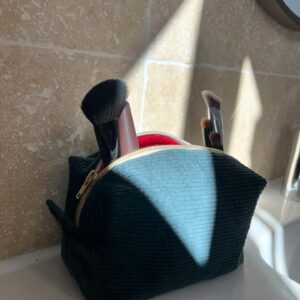 trousse velours doublure rouge 1